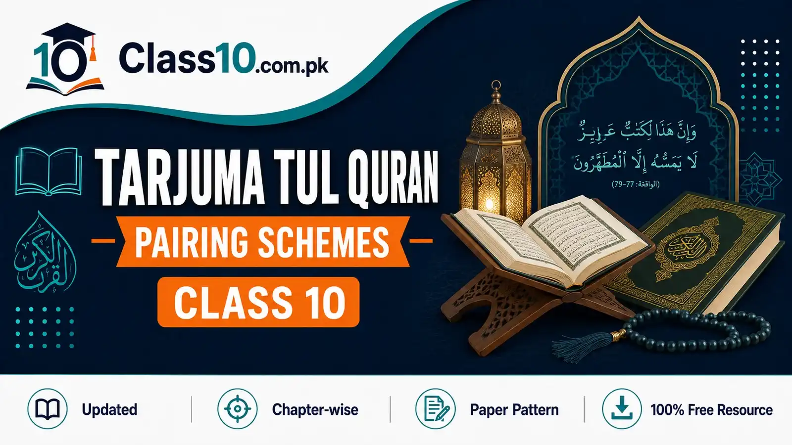 Tarjuma Tul Quran Class 10 Pairing Scheme