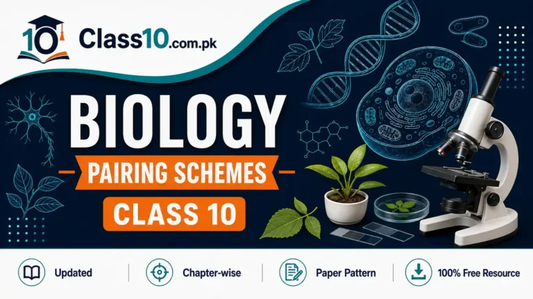 10th Class Biology Pairing Scheme