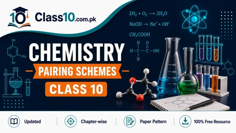 10th Class Chemistry Pairing Scheme