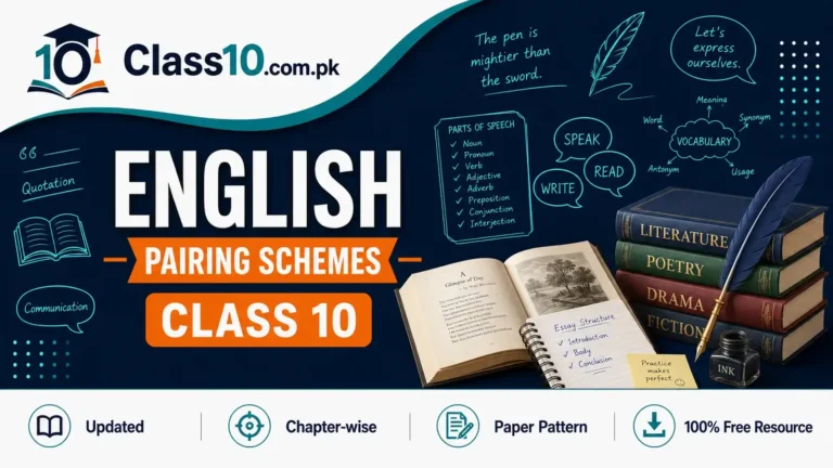 Class 10 English Pairing Scheme
